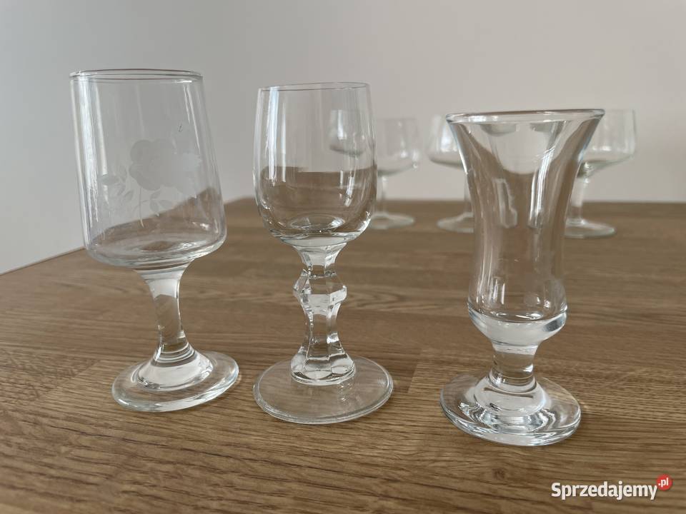 szkło barowe PRL Porcelana i szkło pomorskie Pruszcz Gdański