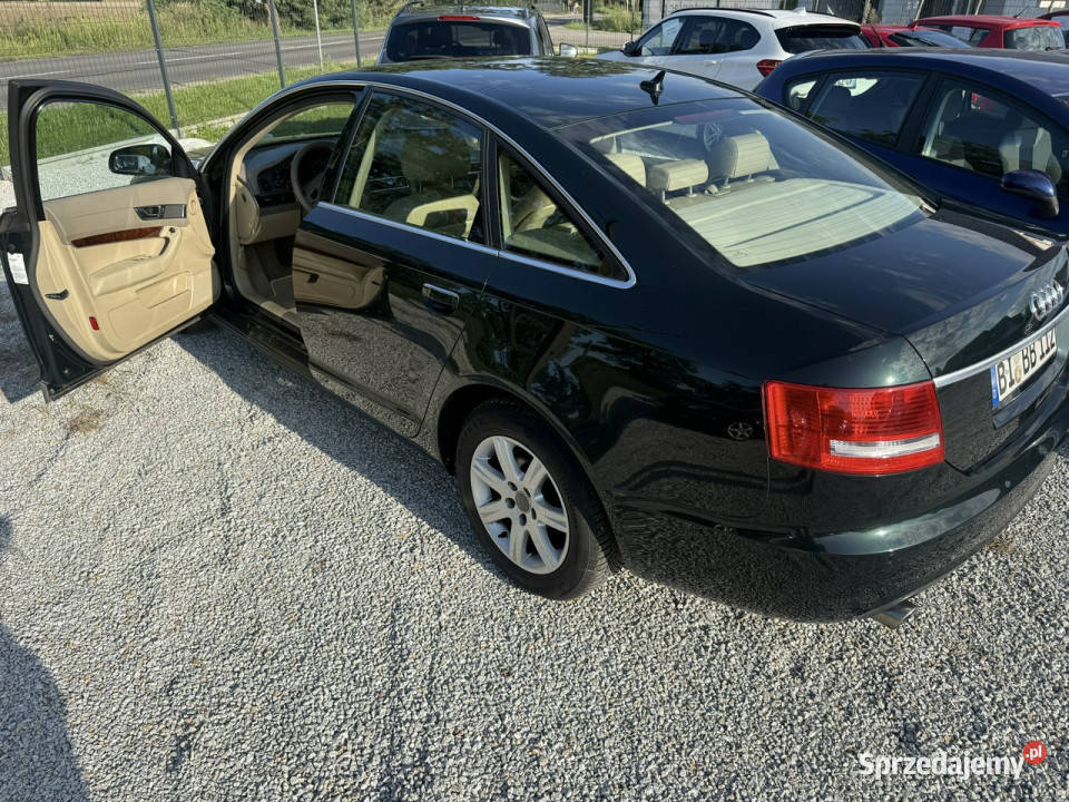 Audi A6 Zadbane rodzinne bezwypadkowe z zielony Poznań