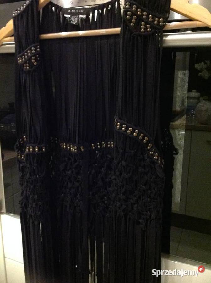 Kamizelka Narzutka z Frędzlami Damska AMISU 3436 lubuskie Nowa Sól