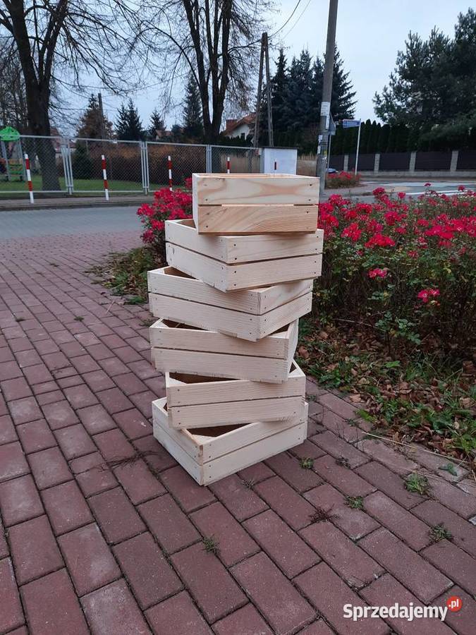 skrzynka drewniana NUMER6 niska 4030135