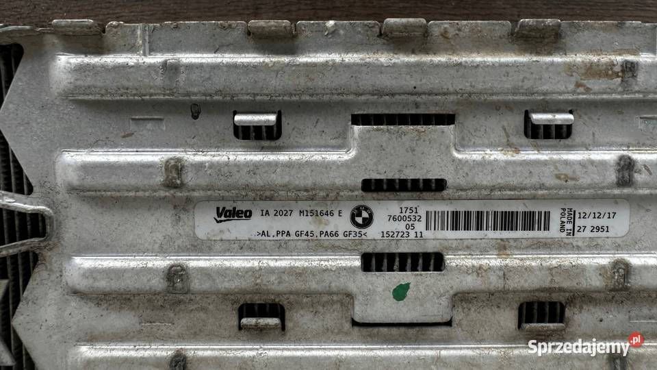 BMW F20 F30 F36 F34 CHŁODNICA INTERCOOLER Gorzów Wielkopolski