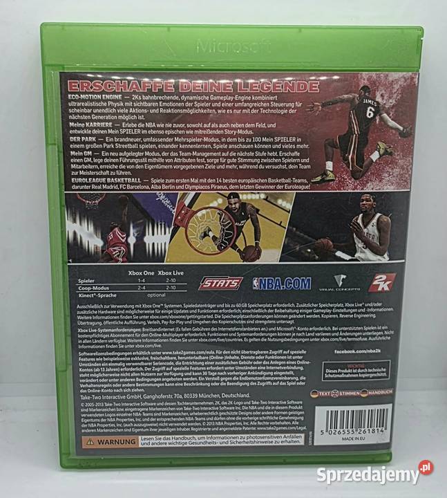 Gra NBA 2k14 Xbox One Elbląg