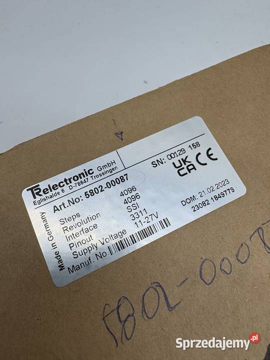 TR Electronic 580200087 Rotary Encoder mazowieckie Warszawa