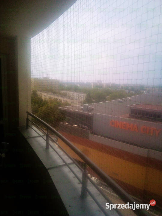 Siatka kota na balkon bez wiercenia Warszawa