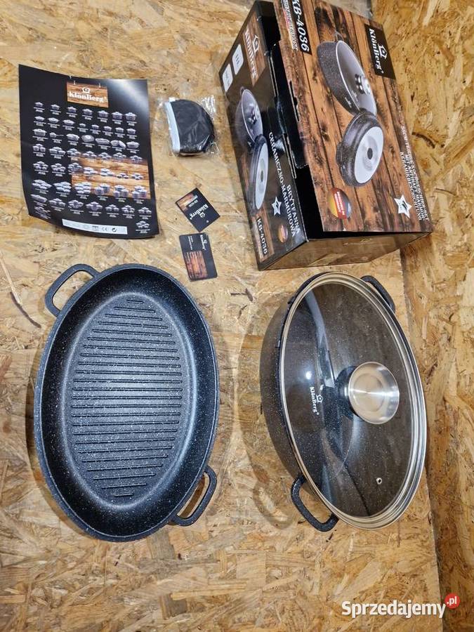 Brytfanna OWALNA MARMUROWA KlnBerg 11 l 38 3w1 Głogowa