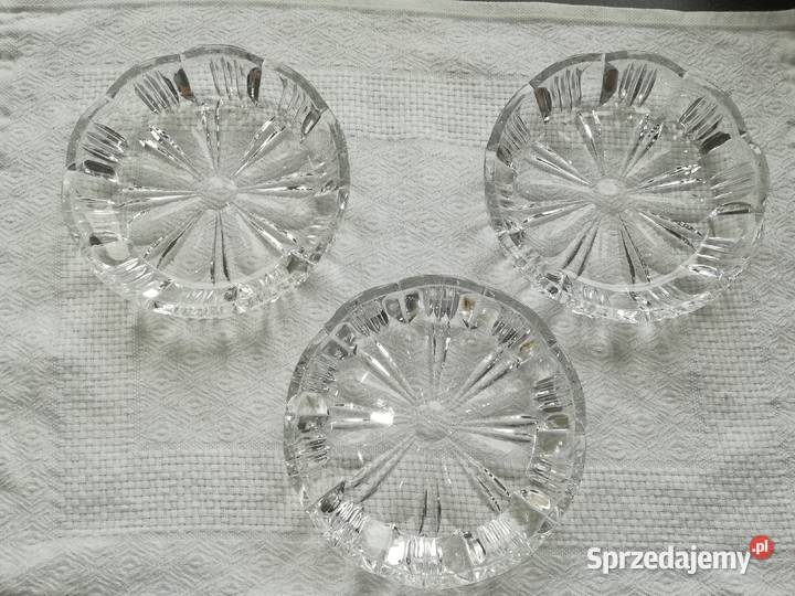 przepiękny kryształ kryształowe talerzyki i Gdańsk