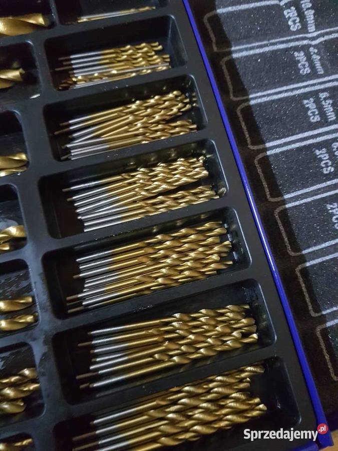 ZESTAW WIERTEŁ TYTAN WIERTŁA 95 DO METALU wielkopolskie sprzedam