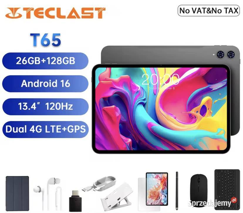 Tablet Teclast T65 134 cala Android 16 SIM Tablety i palmtopy Kraków