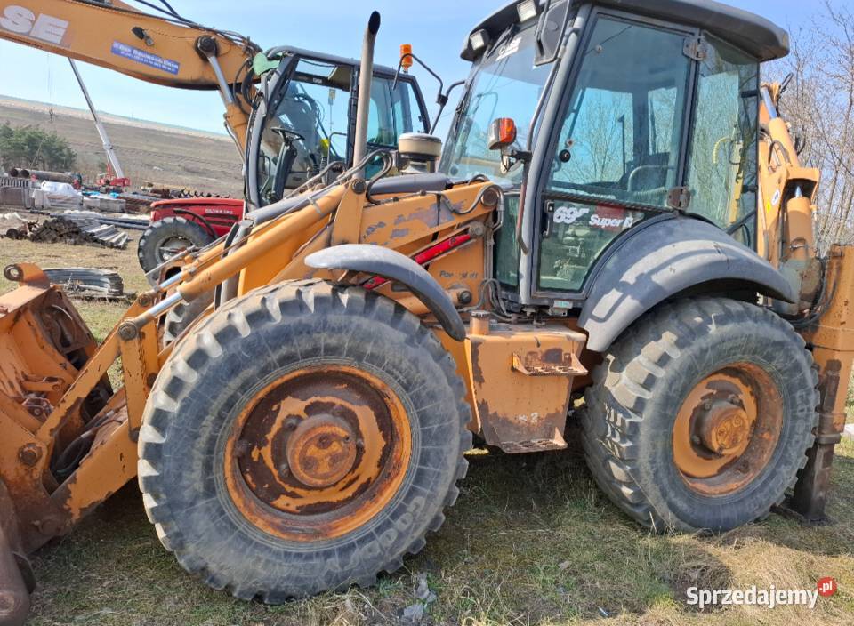 Kaprko ładowarka Case 695 SR młot hydrauliczny Klukowo-Kolonia