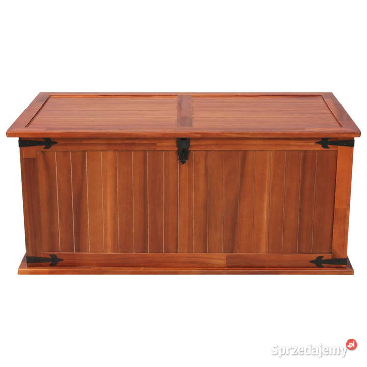 Skrzynia 79 x 34 x 32 lite drewno akacjowe Warszawa