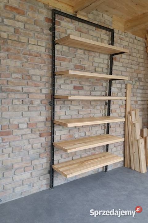 Regał z półkami drewnianymi półka regał loft małopolskie Gorlice sprzedam
