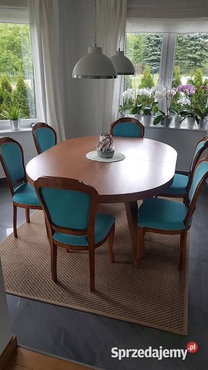 stół dębowy owalny 120 do 160 Krosno