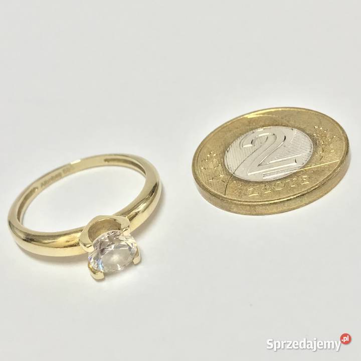 Złoty PIERŚCIONEK żółte ZŁOTO 585 14K cudowny Biżuteria mazowieckie Warszawa