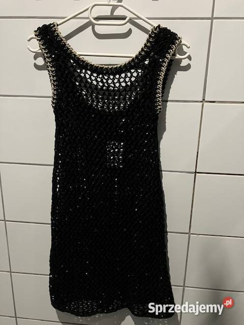 sukienka o wyglądzie szydełkowej robótki hm xs Toruń sprzedam
