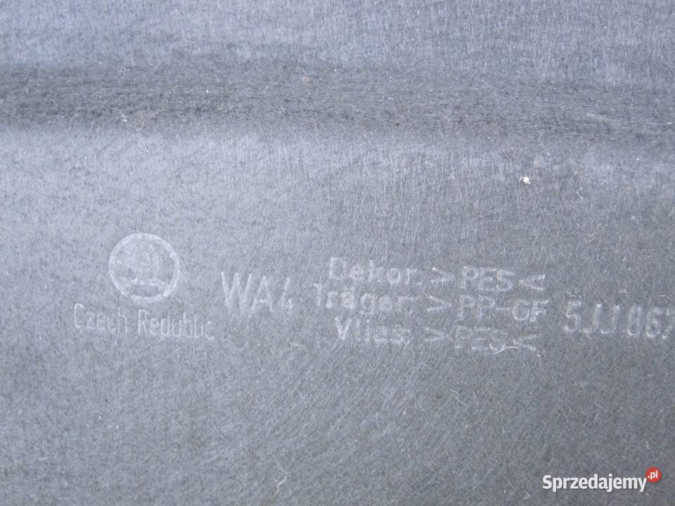 SKODA RAPID SPACEBACK 16r półka bagażnika Kielce sprzedam