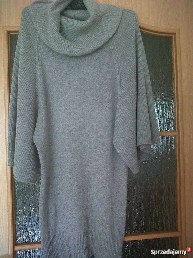 Sweterek nietoperz modny FF oversize z metki 40 Inny materiał Kraków