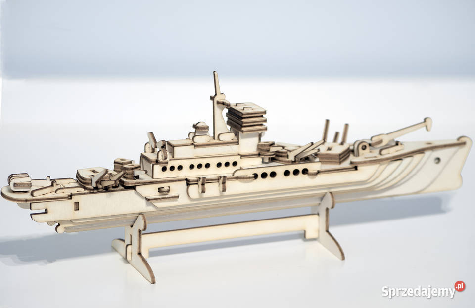 Statek drewniane puzzle 3D skladany puzzle Łódź sprzedam