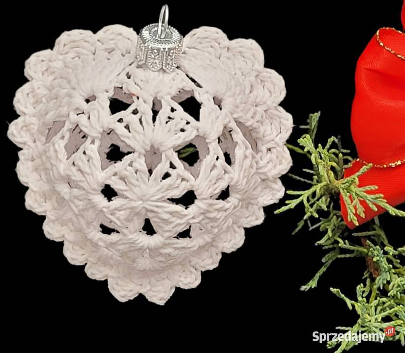 Bombki serduszka ręcznie wykonane 4 Krzywaczka