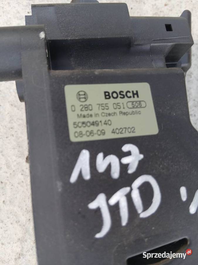 Alfa Romeo 147 GT potencjometr gazu Bosch Szczerbice sprzedam