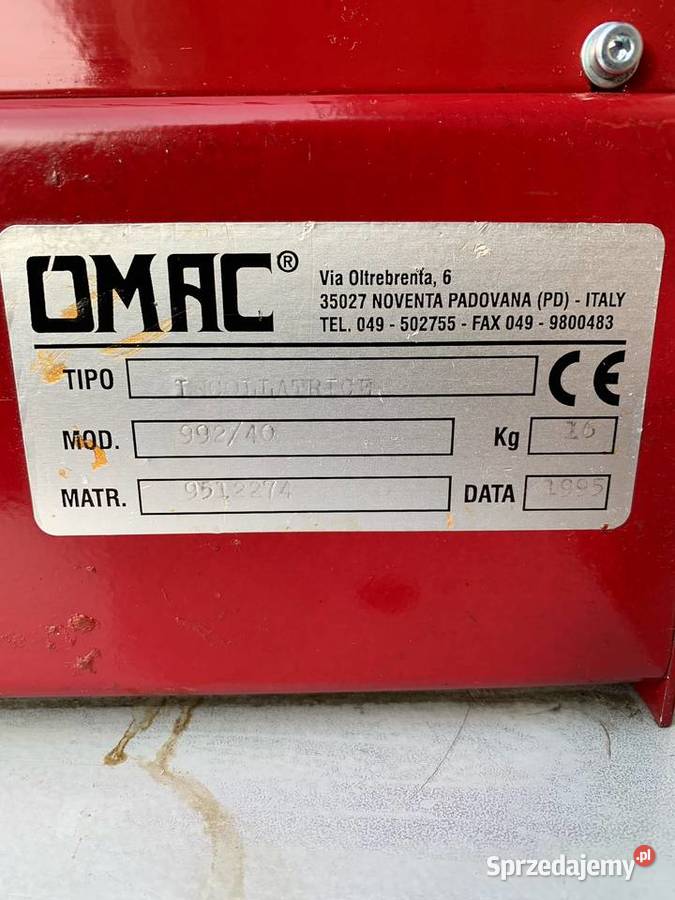 OMAC 992 40 maszyna do nakładania kleju klejarka mazowieckie Łaskarzew