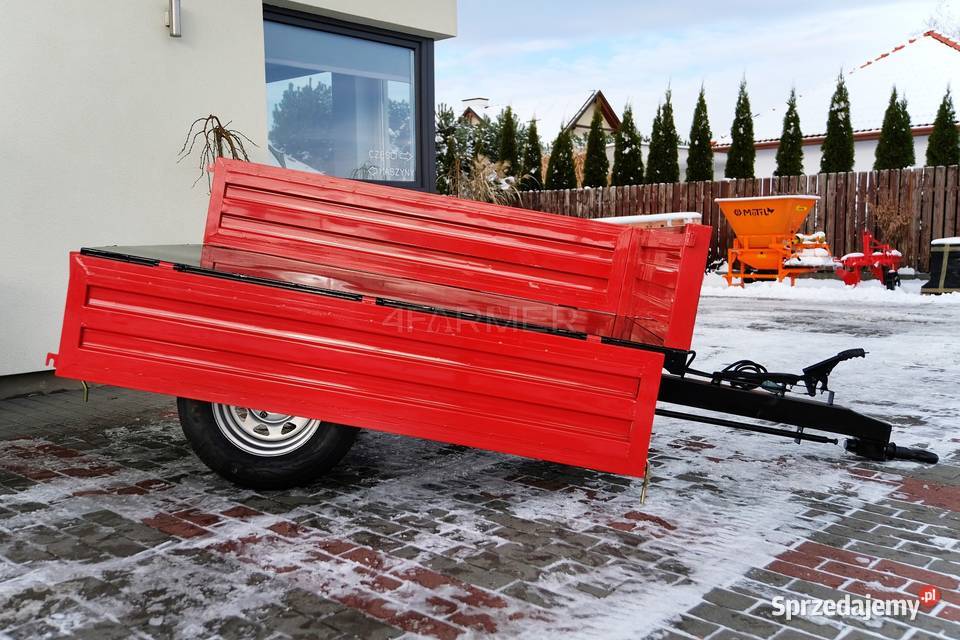 Przyczepa rolnicza jednoosiowa 15T z kiprem nieuszkodzony Przyczepy rolnicze podkarpackie