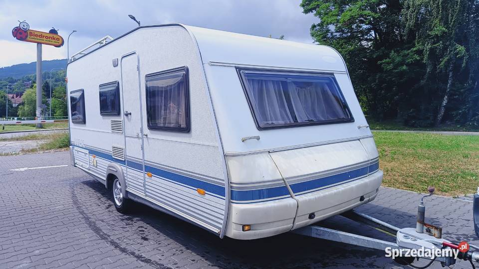 przyczepa kempingowa campingowa kemping OKAZJA Wilk Kempingowe Międzybrodzie Bialskie sprzedam