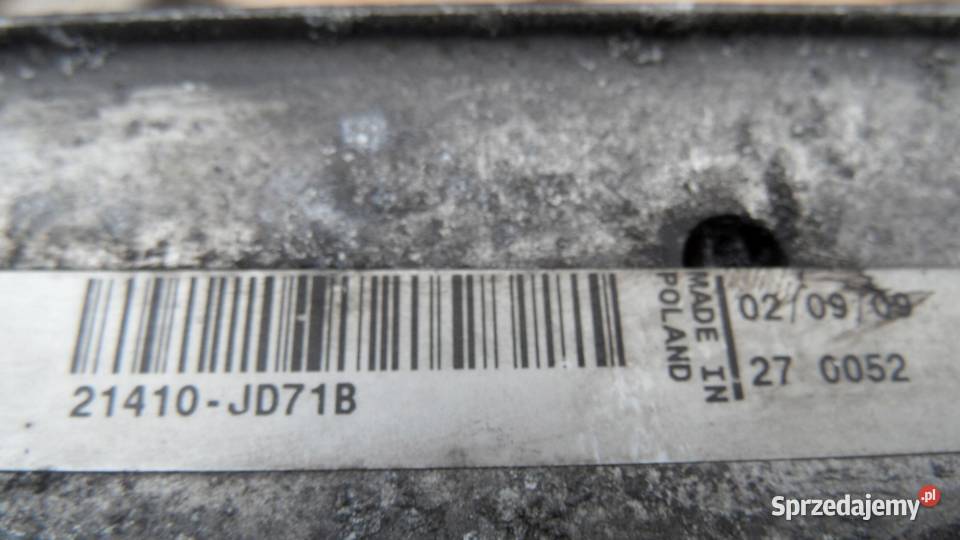 NISSAN QASHQAI I 09r chłodnica wody M149838B Chłodnie wody
