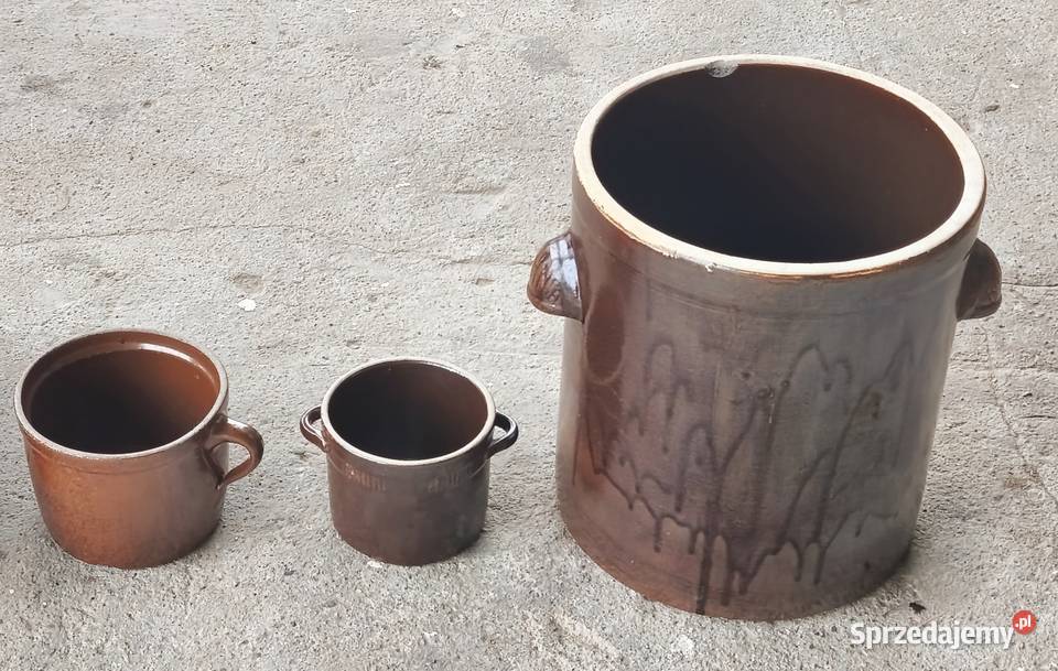 Kolekcjnerski garnek kamionkowy bochnia 15l do Przybory kuchenne