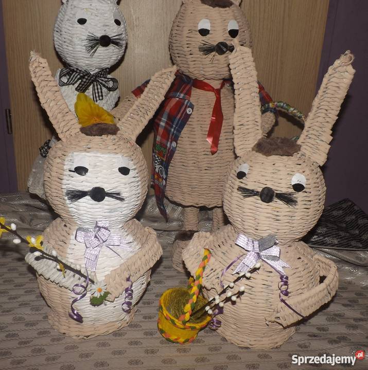 Zając papierowa wiklina inny kolor Lublin sprzedam