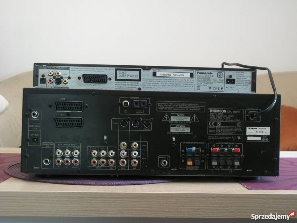 amplituner thomson dpl 550 htdvd panasonic