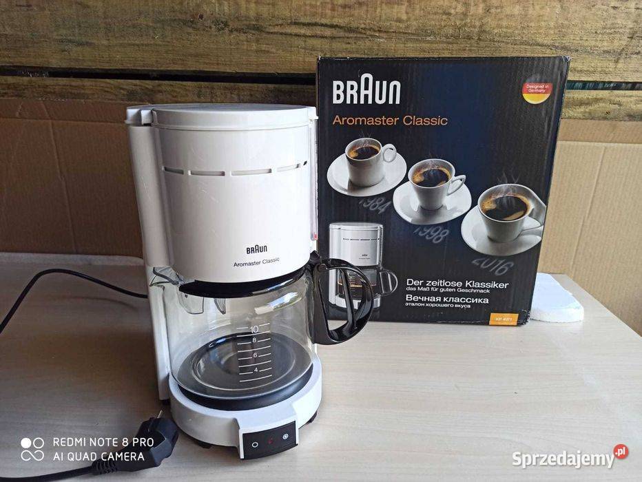 Ekspres do kawy ze szklanym Braun Aromaster Tuliszków