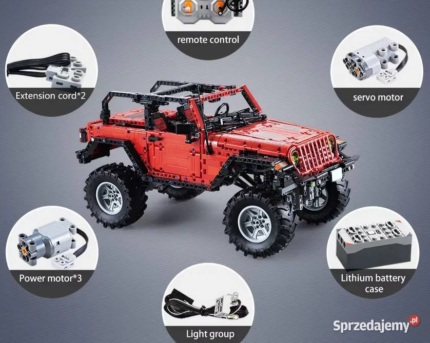 Klocki konstrukcyjne Auto terenowe Cada RC Klocki
