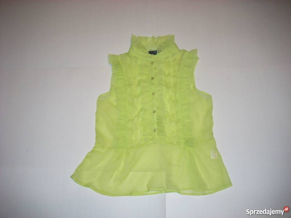 AX Zwiewna Bluzka Falbanki Neon 42 Nowy Sącz