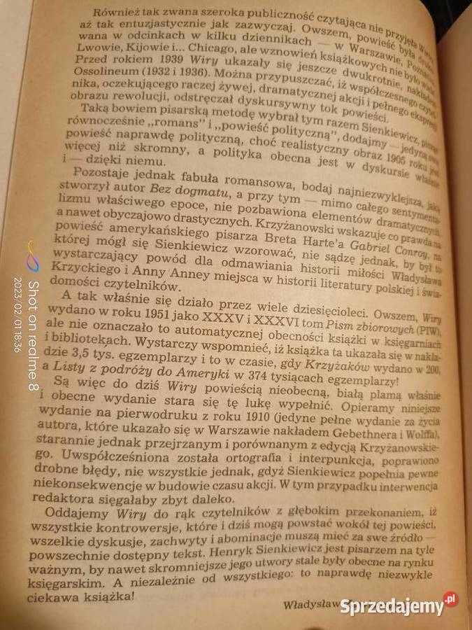 Wiry Sienkiewicz książki Warszawa księgarnia mazowieckie