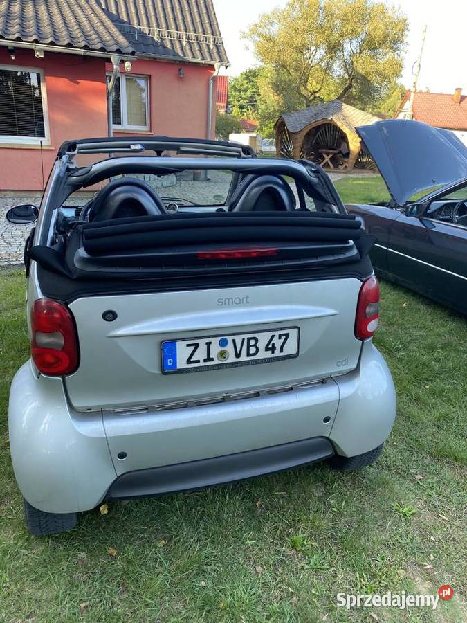 Smart Cabriolet Stan nowy dach Przewóz