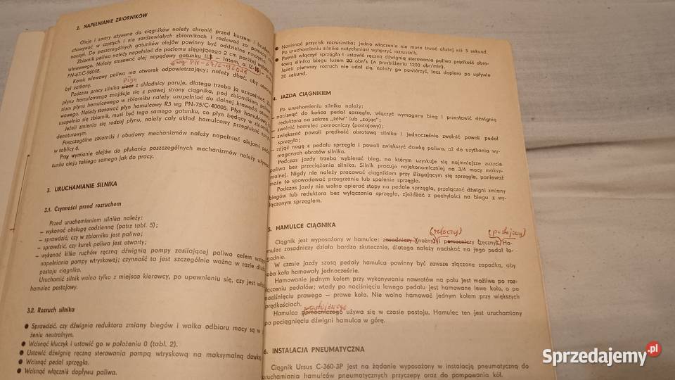 Instrukcja obsługi ciągnika rolniczego Ursus Lublin