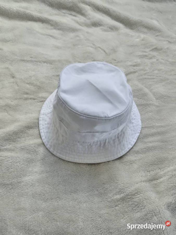 Nowy biały kapelusz bawełniany bucket Ralph Bibice