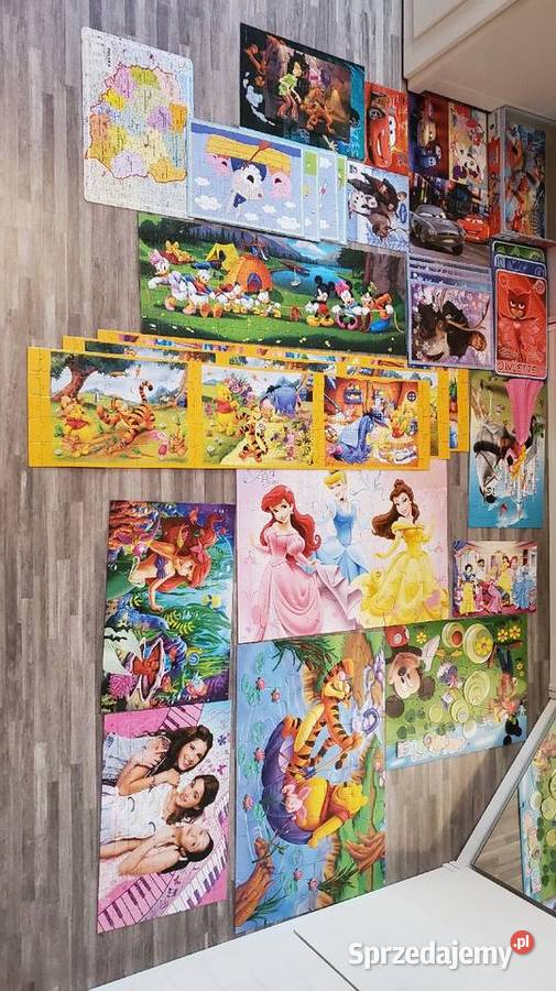 Duża kolekcja puzzli dzieci Trefl Disney i inne Kielce sprzedam