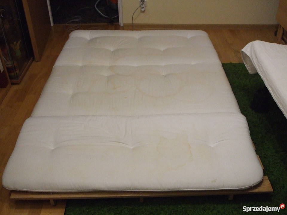 SOFA dwusosobowa drewniana rozkładana IKEA 68cm Wyszków