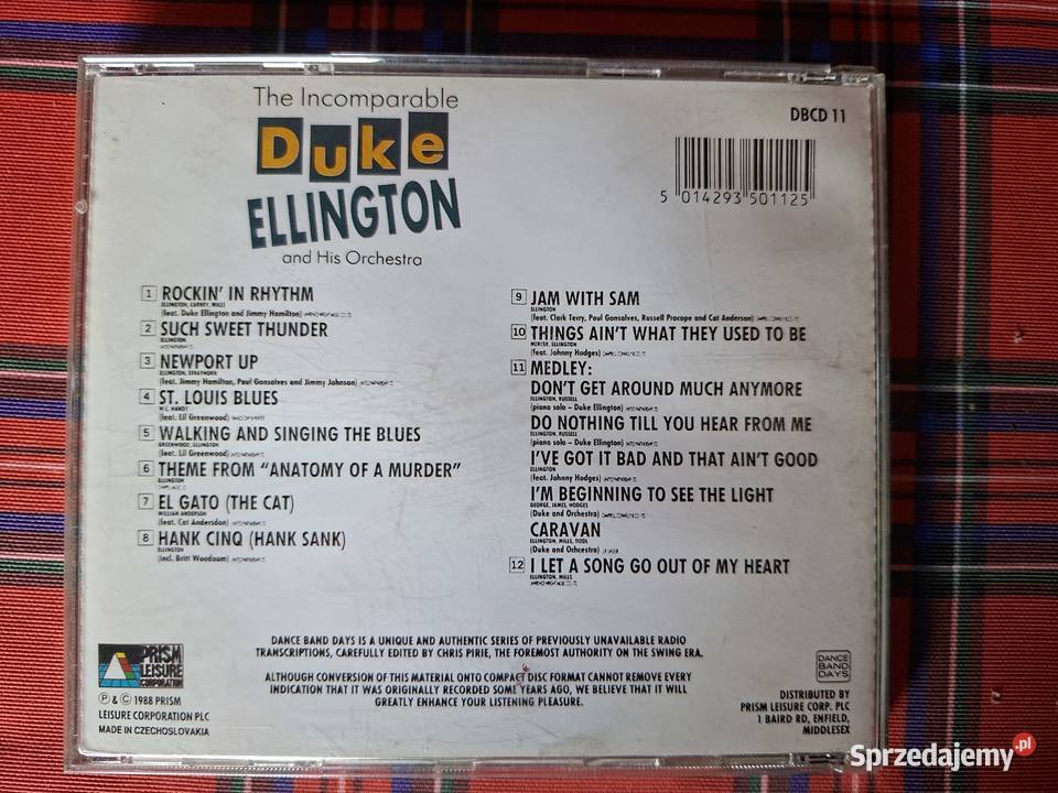 The Incomparable Duke Ellington CD Płyty i kasety Kraków