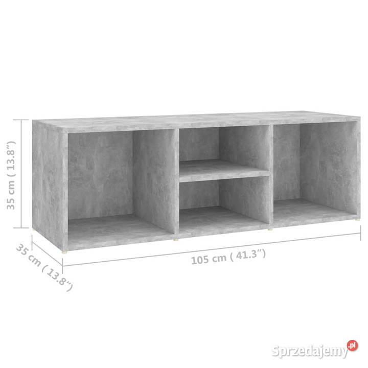 Ławka na buty szarość betonu 105x35x35 WM804467 Warszawa sprzedam