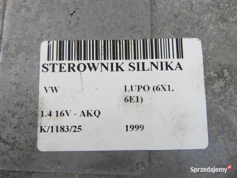 STEROWNIK VW LUPO 6X1 6E1 14 16V AKQ 036906014CB osobowe