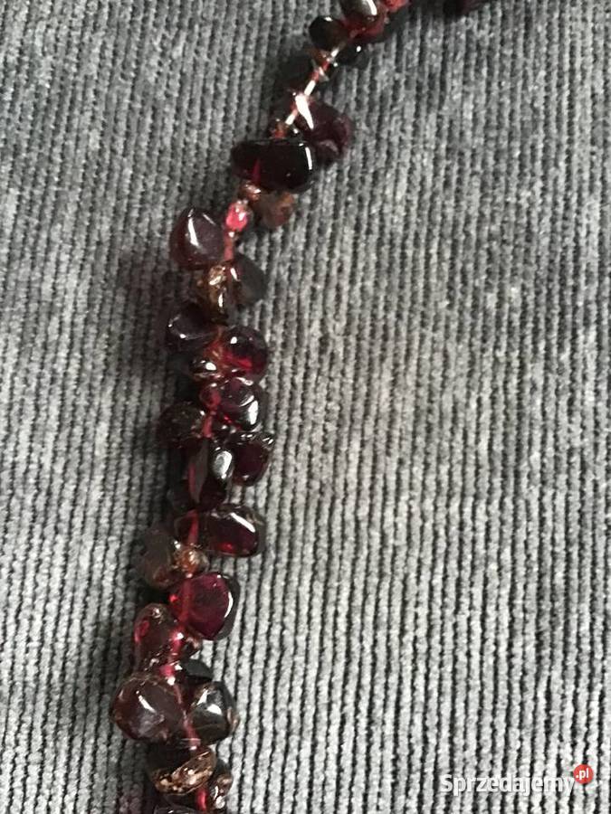 Korale z naturalnych granatów Warszawa