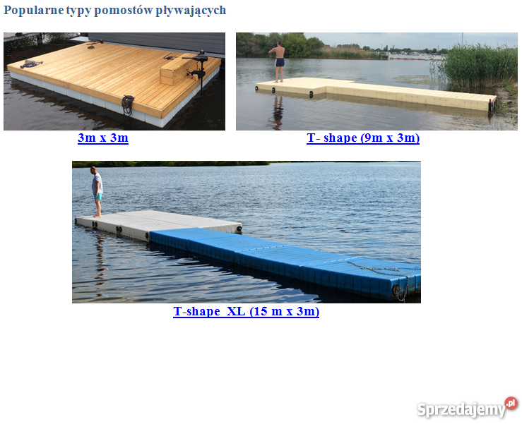 Modułowe pomosty pływające łódzkie
