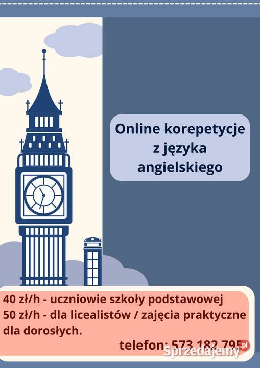 Korepetycje z języka angielskiego podkarpackie Nisko