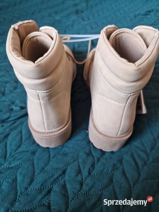 Nowe Botki damskie Cleve rozmiar 38 brązowebeż inna Wrocław