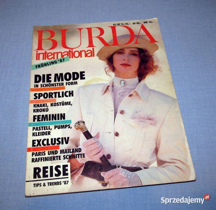 Burda International Wiosna 1987 moda szycie Skępe sprzedam