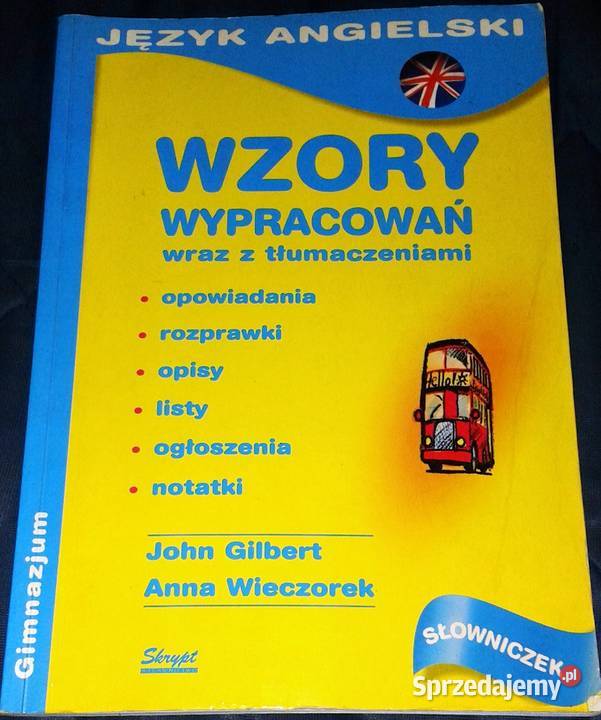 Język angielski wzory wypracowań z tłumaczeniami lubelskie Chełm