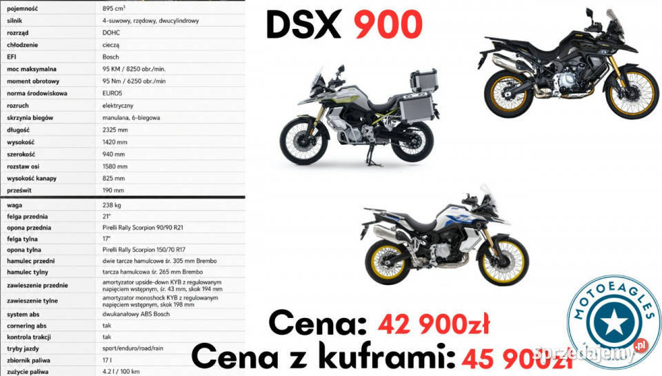 VOGE 900DSX Voge DSX 900 Transport Raty Fvat wielkopolskie Bicz sprzedam