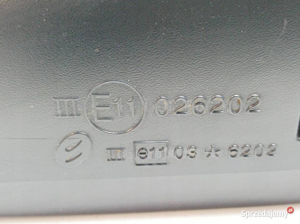 LUSTERKO PRAWE 5PIN EUROPA LIFT BIAŁE 026202